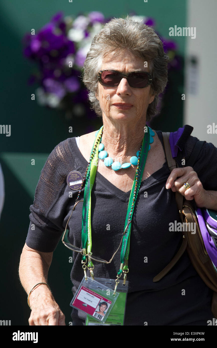 Wimbledon, London, UK. 1st July 2014. Former Wimbledon ladies champion