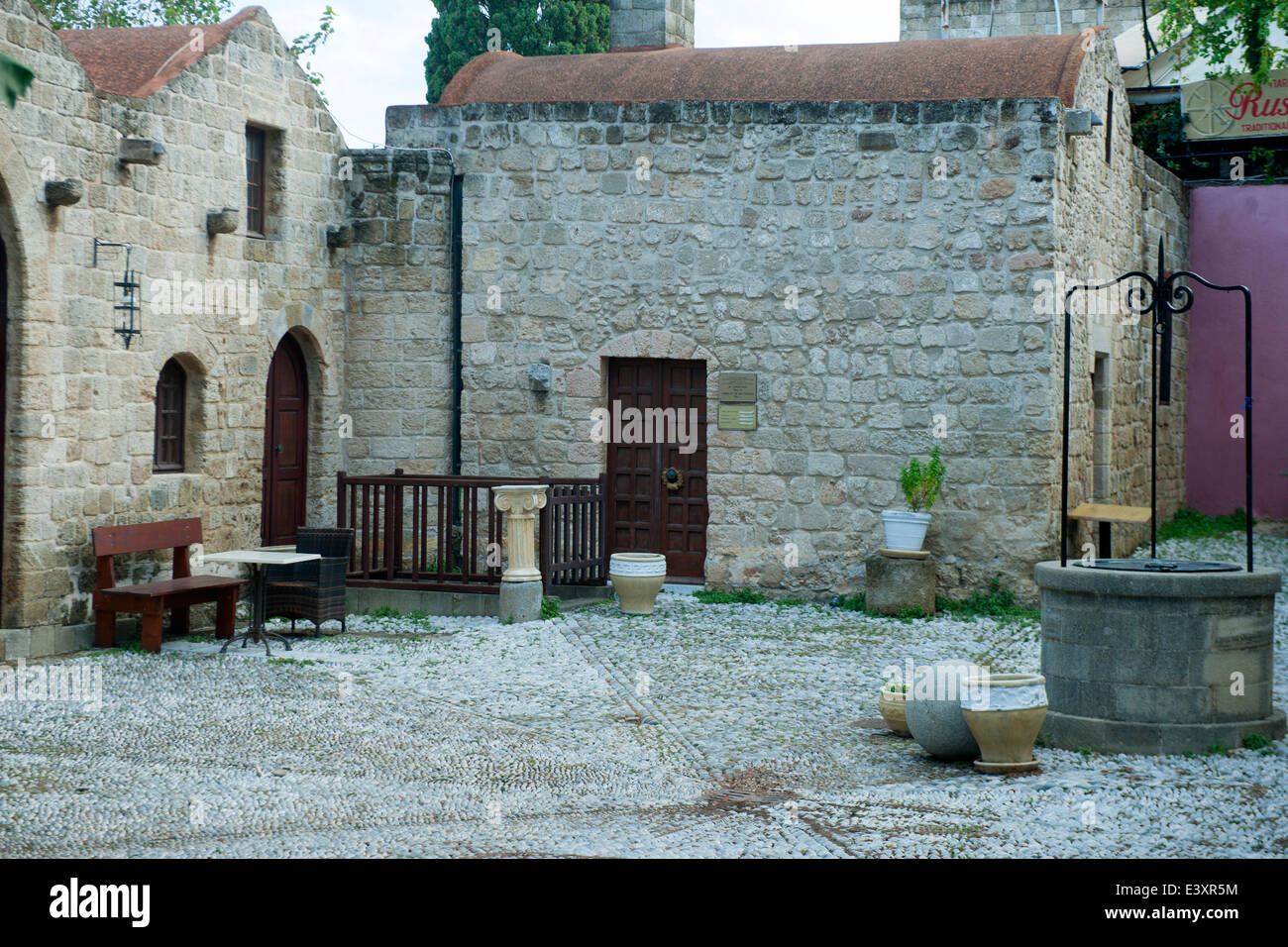 Griechenland, Rhodos-Stadt, Altstadt, Odos Sokratou, Zentrum für Gegewartskunst Stock Photo