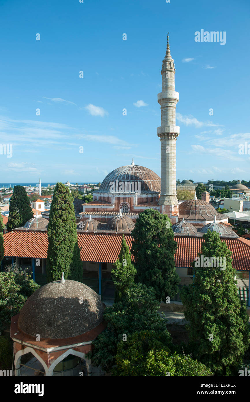 Griechenland Rhodos Stadt Altstadt Suleyman Moschee Stock Photo Alamy