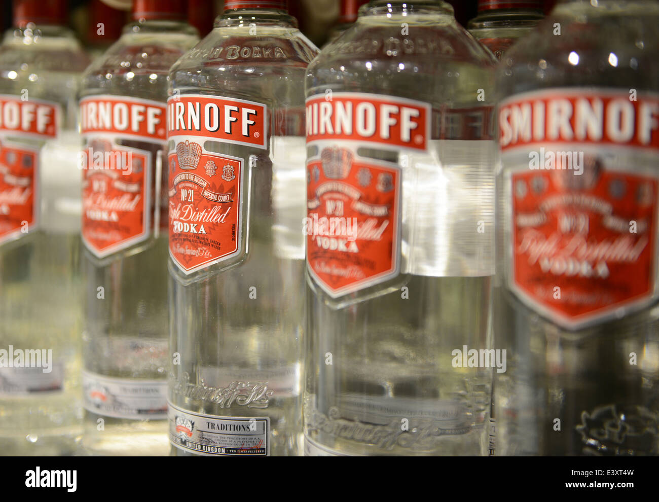 Smirnoff Vodka Stock Photo