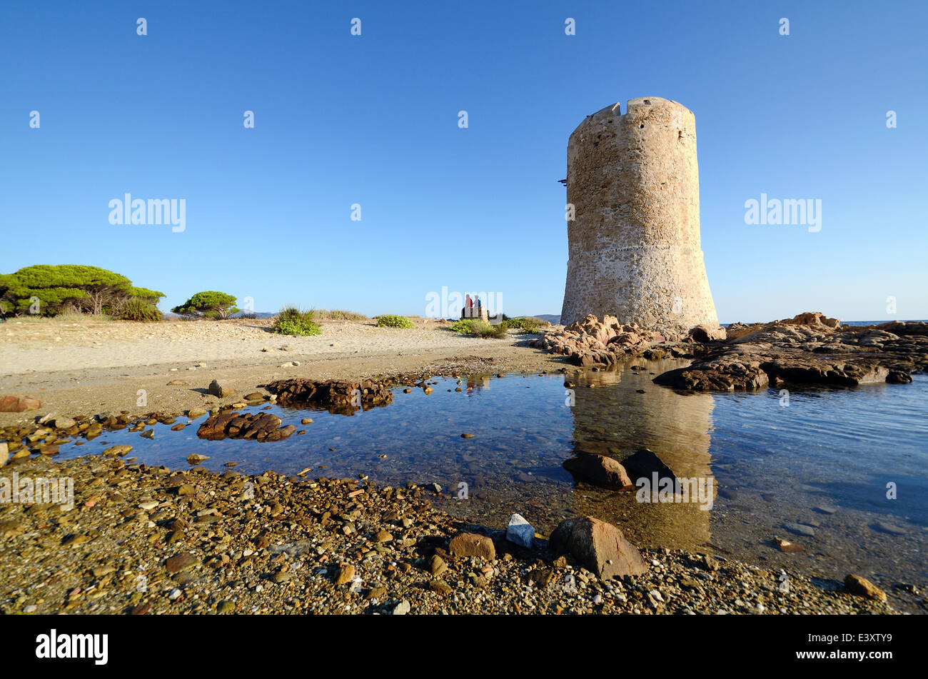 Posada Torre Aragonese Sardinia  Italy by andrea quercioli Stock Photo
