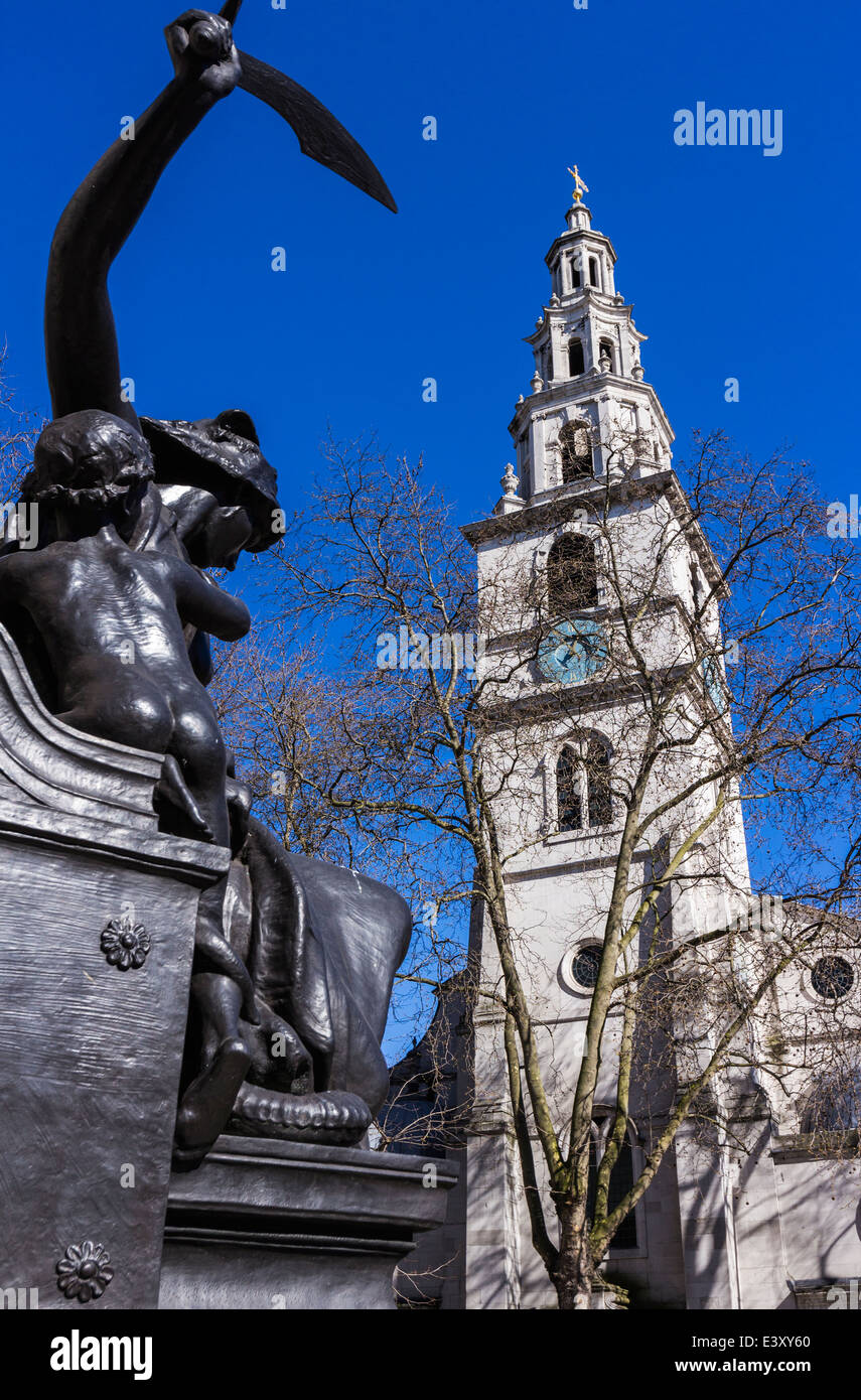 St.Clement Danes church-London Stock Photo