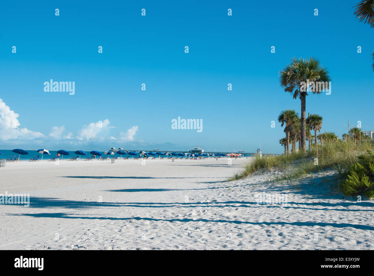 sunshiny beach in clearwater tampa Stock Photo