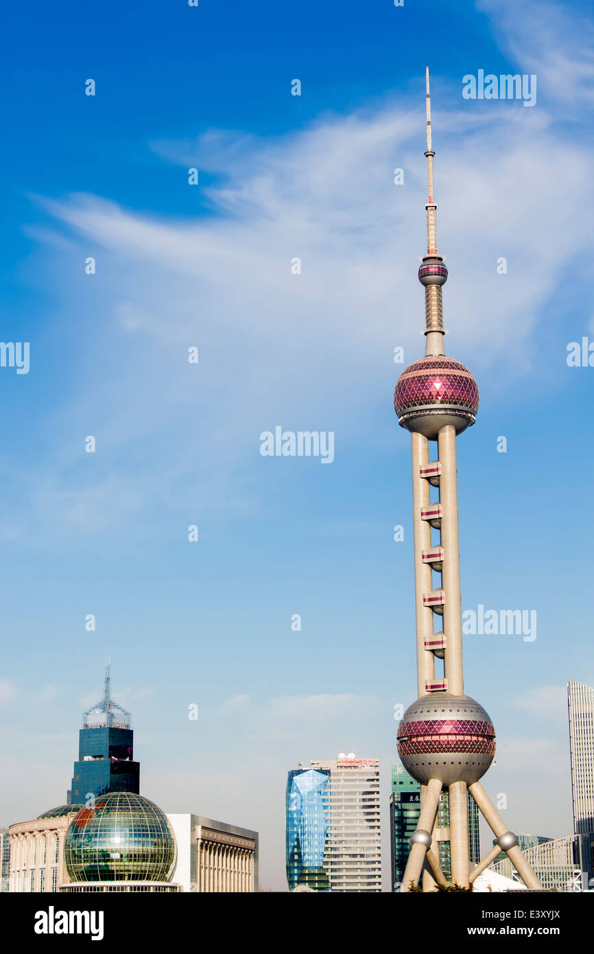 Lujiazui district in Shanghai Stock Photo