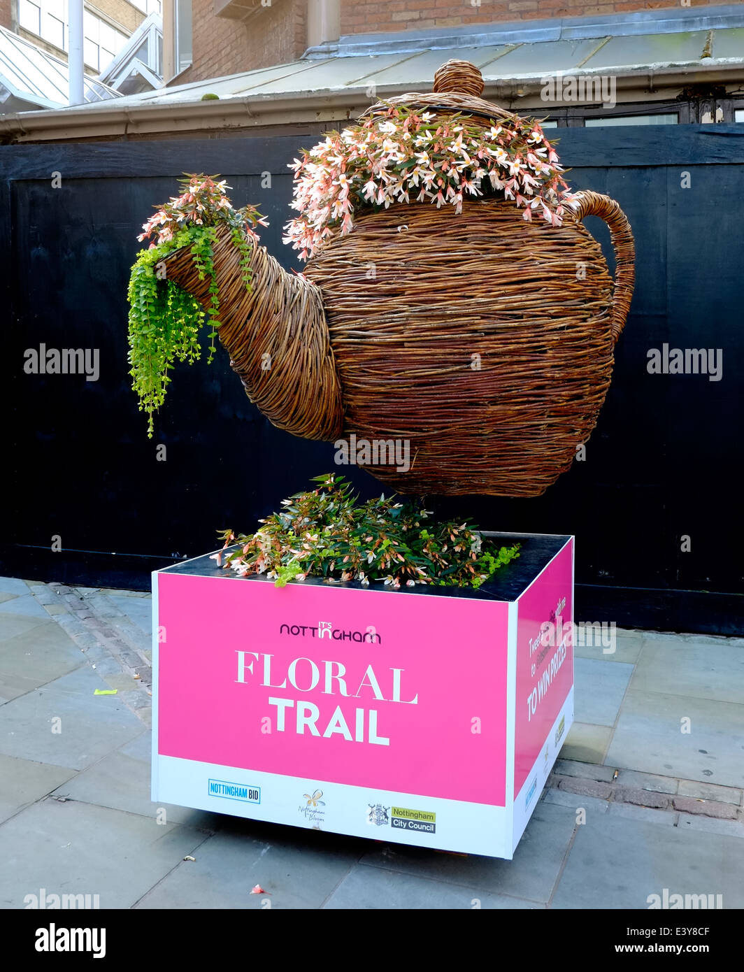 Floral trail teapot Nottingham England UK Stock Photo Alamy