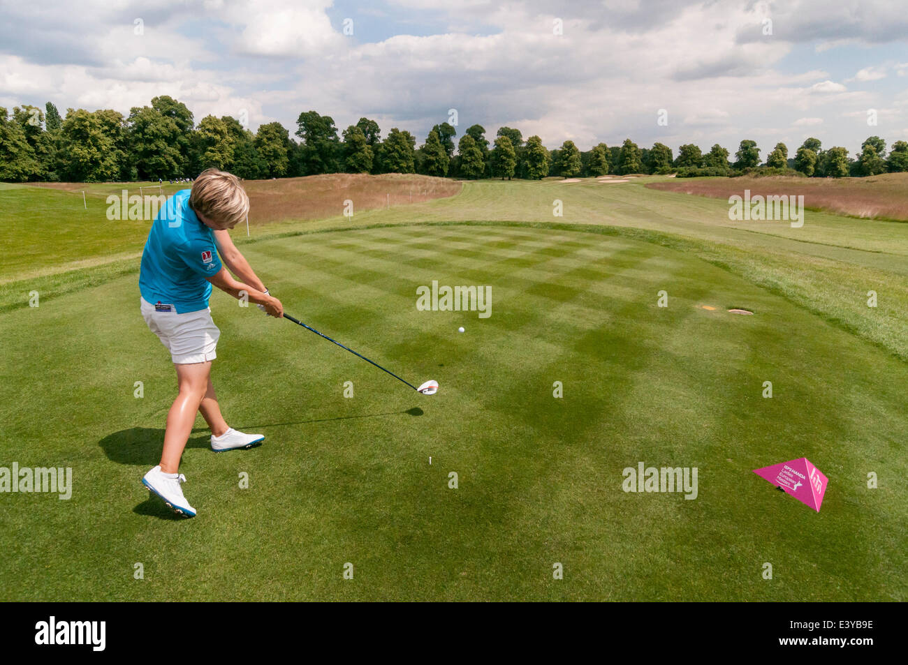 Denham, London, UK, 1 July 2014. ISPS HANDA Ladies European Masters