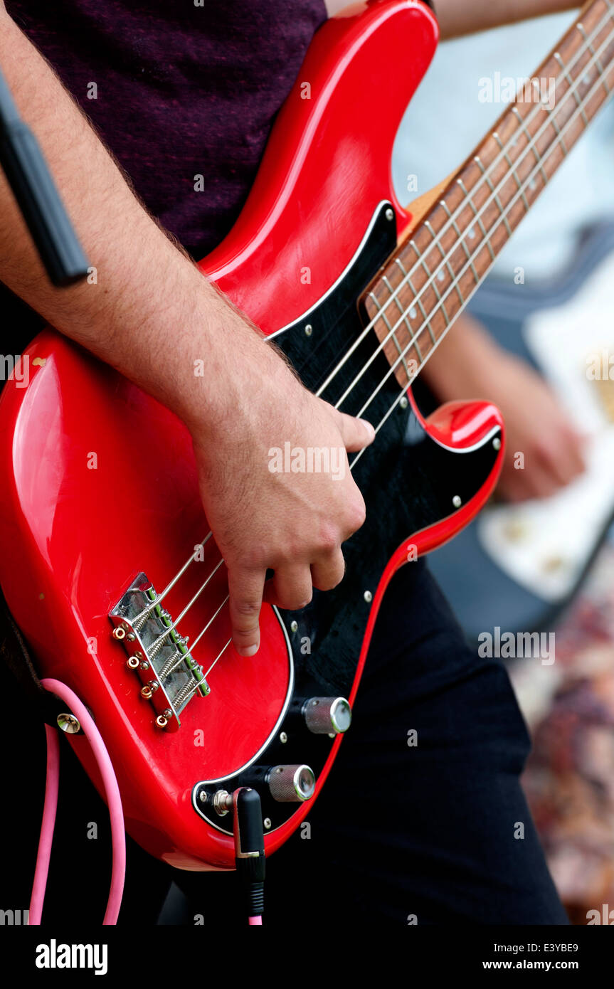 Bass guitar player hires stock photography and images Alamy