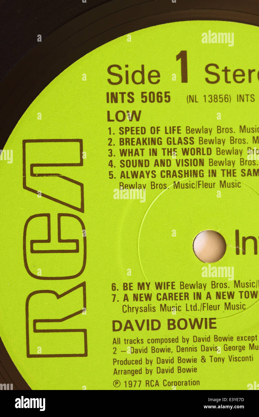 LPレコード　David Bowie – The Speed Of Life