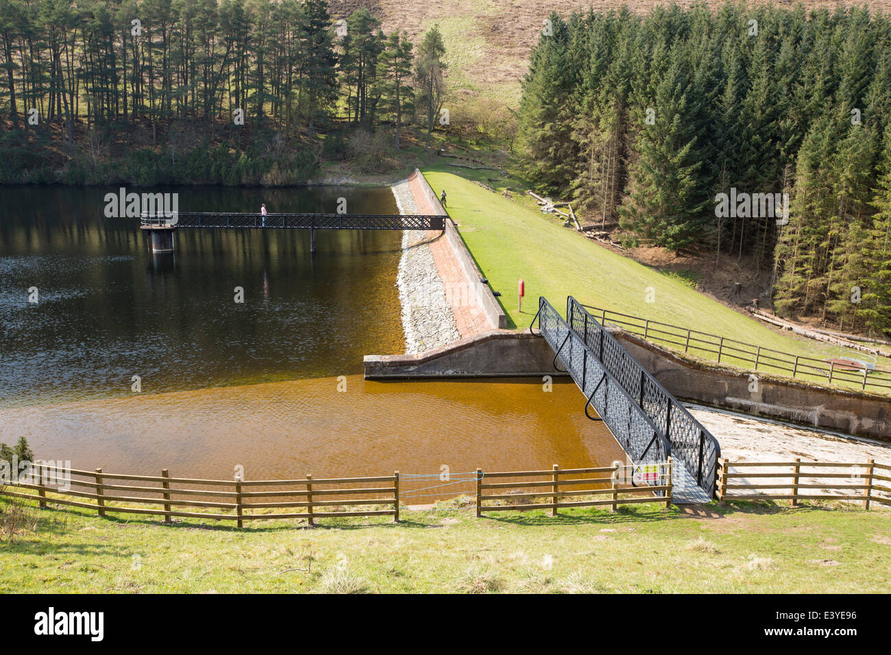 Cowgill Lower reservoir in the Southern Uplands of Scotland, UK Stock