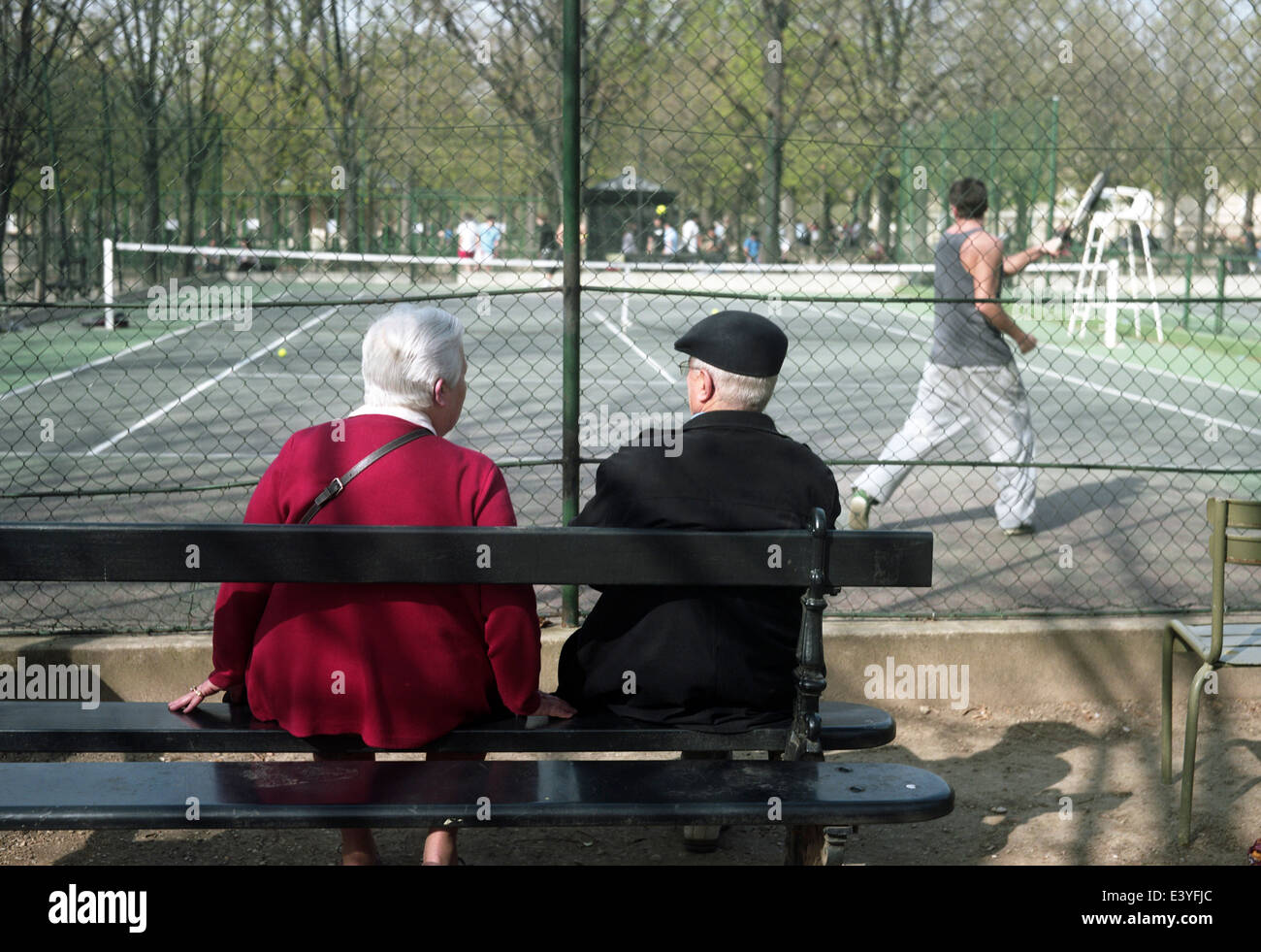 Luxembourg gardens tennis hires stock photography and images Alamy