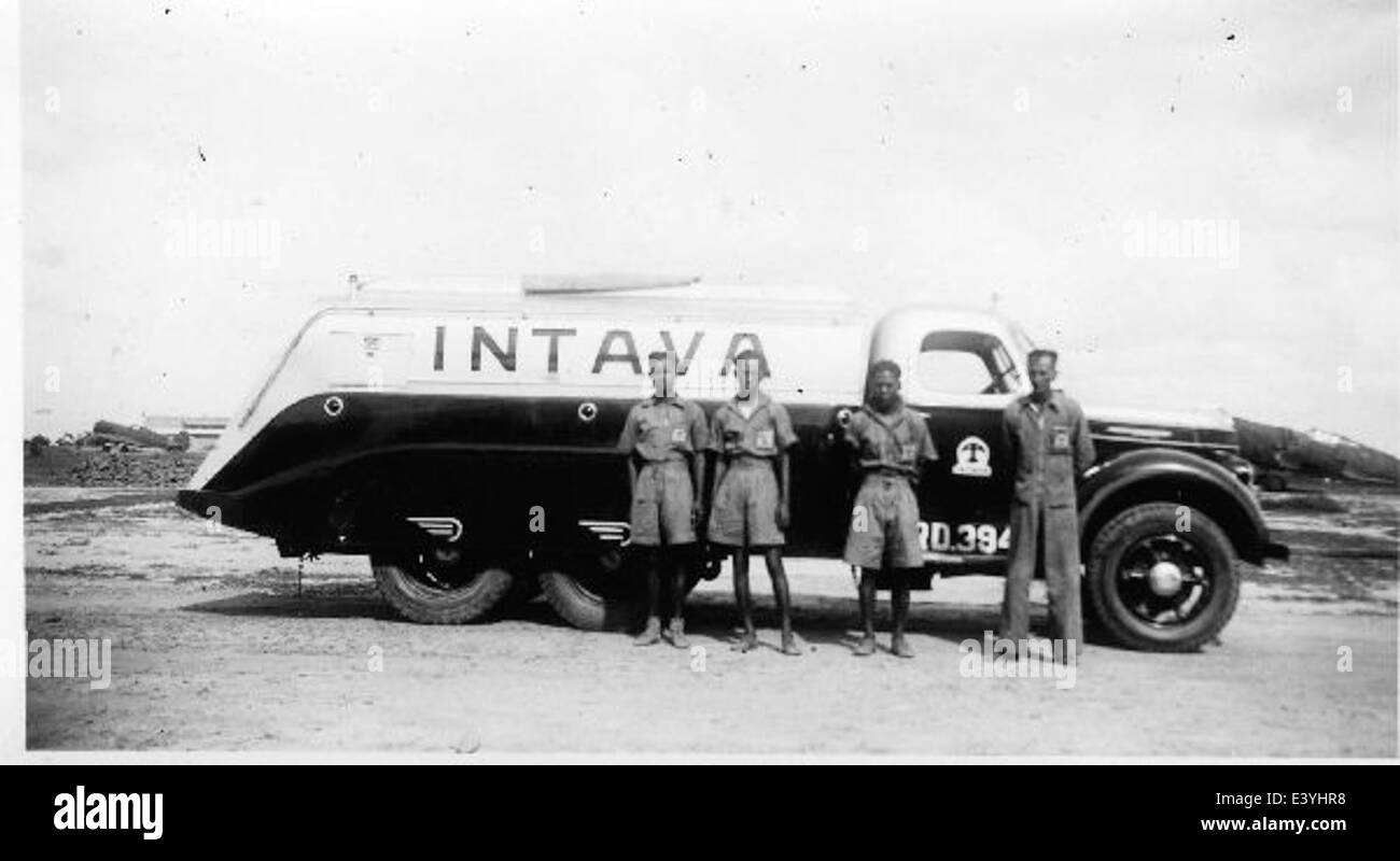 Aircraft refueling truck Black and White Stock Photos & Images - Alamy