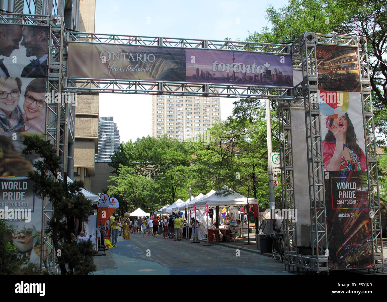 World Pride Week 2014 in Toronto, Ontario. Stock Photo