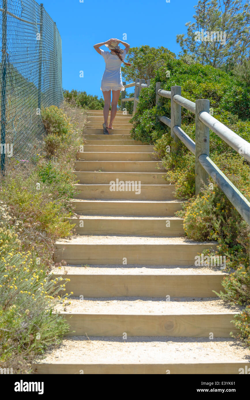 Girls Walking Up Stairs High Resolution Stock Photography and Images ...