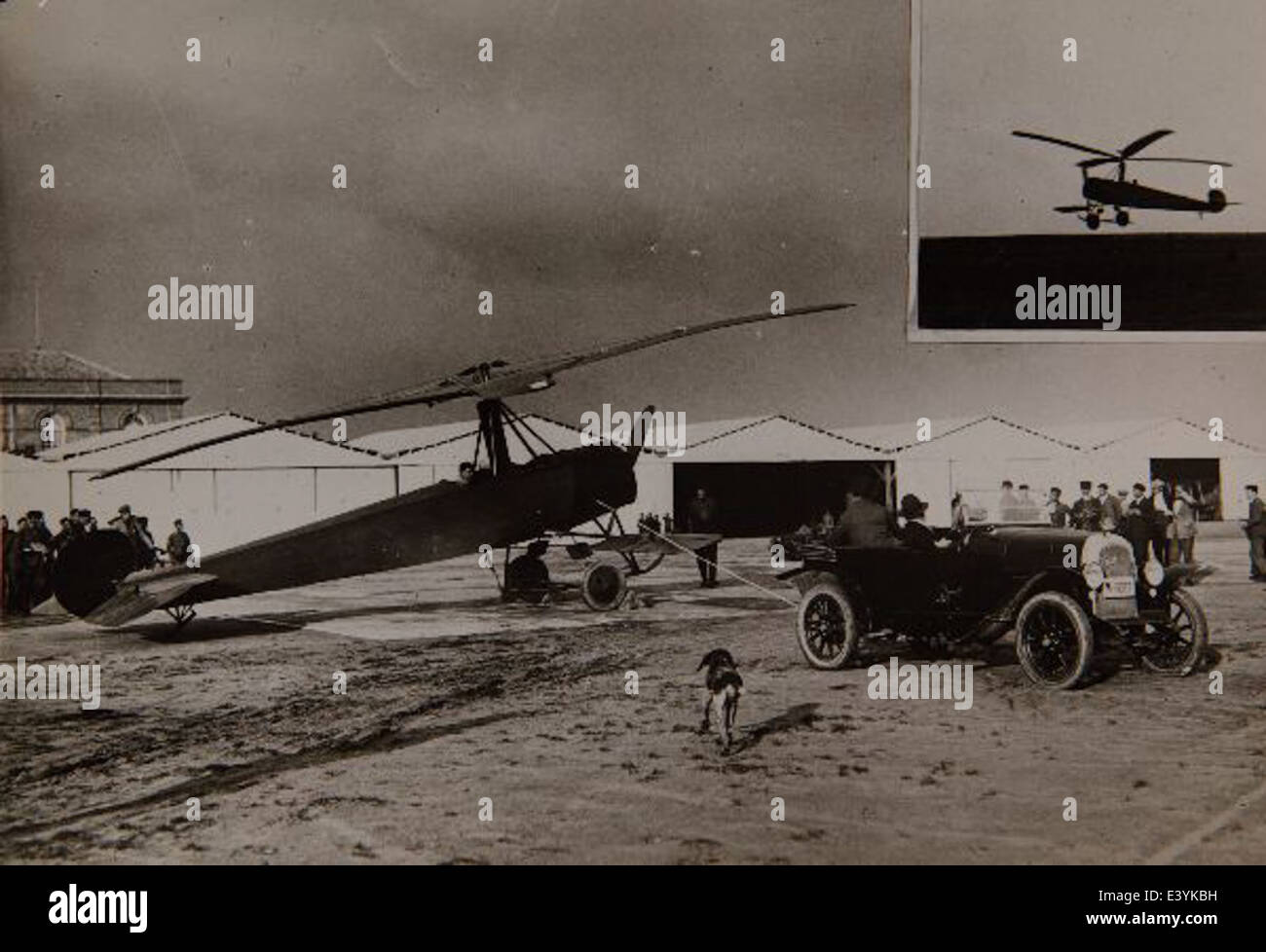 Photograph of a Cierva autogyro, an early type of rotorcraft, displayed ...