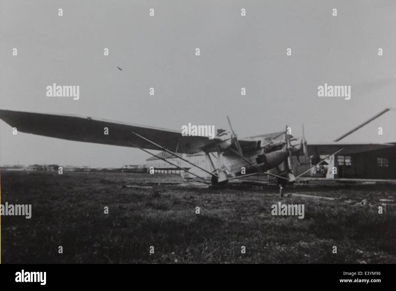 This photograph showcases the Caproni Ca.95, an Italian aircraft known ...