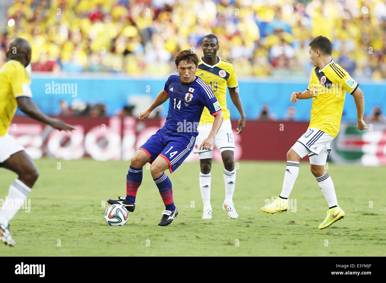 Cuiaba, Brazil. 24th June, 2014. Toshihiro Aoyama (JPN) Football/Soccer : FIFA World Cup Brazil 2014 Group C match between Japan 1-4 Colombia at the Arena Pantanal in Cuiaba, Brazil . © AFLO/Alamy Live News Stock Photo
