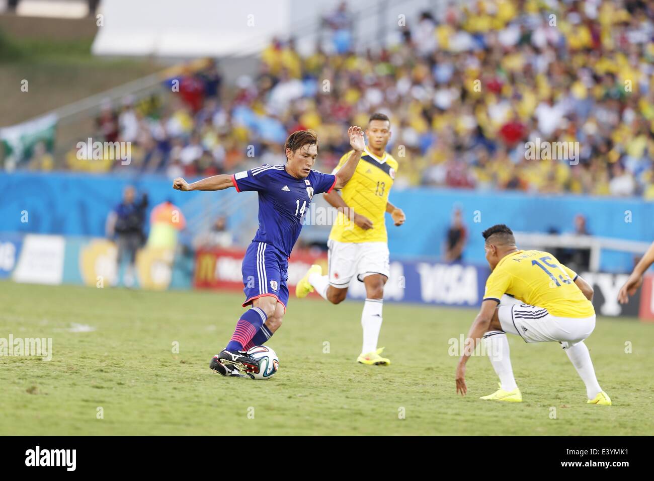 Cuiaba, Brazil. 24th June, 2014. Toshihiro Aoyama (JPN) Football/Soccer : FIFA World Cup Brazil 2014 Group C match between Japan 1-4 Colombia at the Arena Pantanal in Cuiaba, Brazil . © AFLO/Alamy Live News Stock Photo