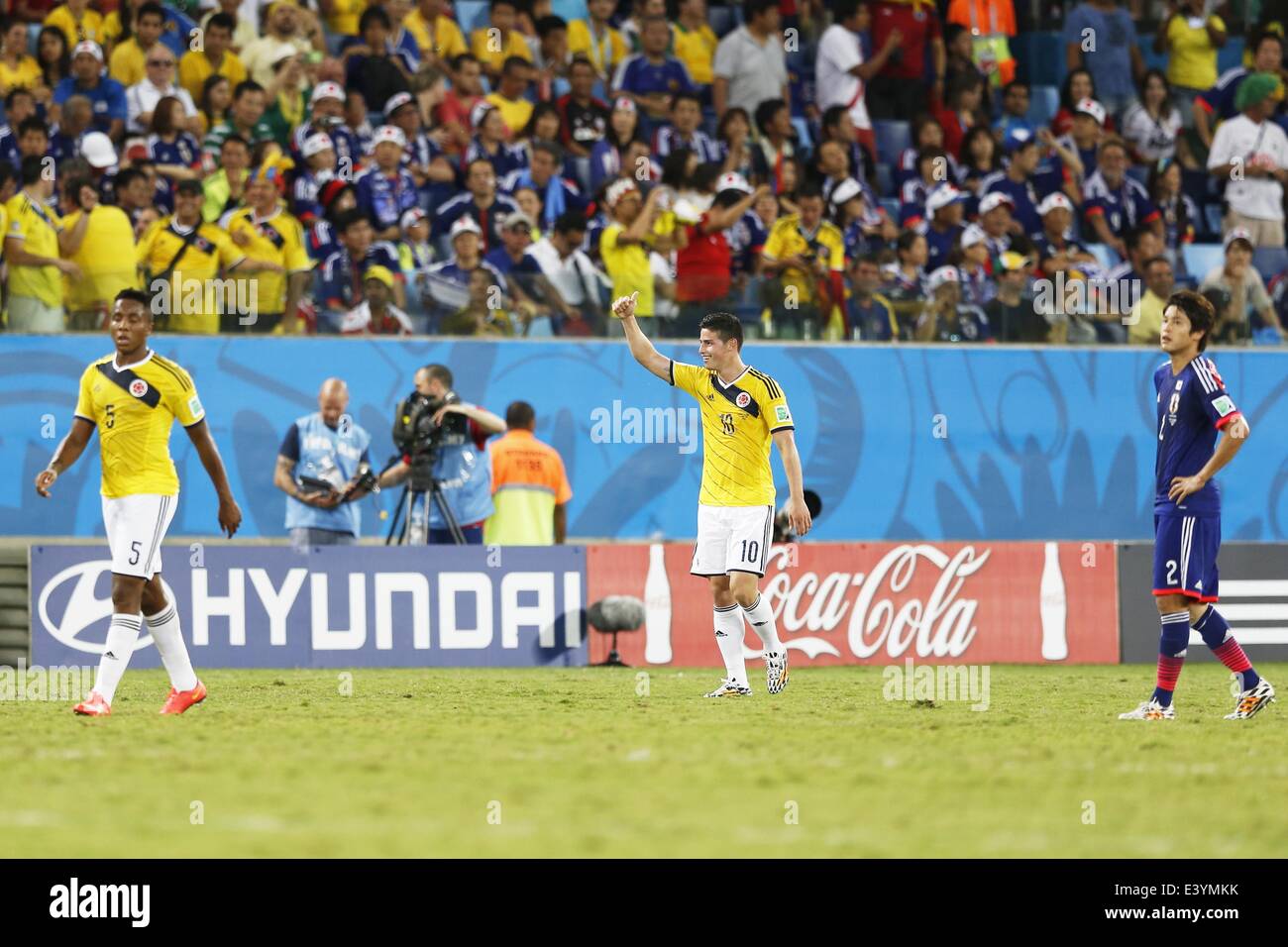 Cuiaba, Brazil. 24th June, 2014. James Rodriguez (COL) Football/Soccer : FIFA World Cup Brazil 2014 Group C match between Japan 1-4 Colombia at the Arena Pantanal in Cuiaba, Brazil . © AFLO/Alamy Live News Stock Photo