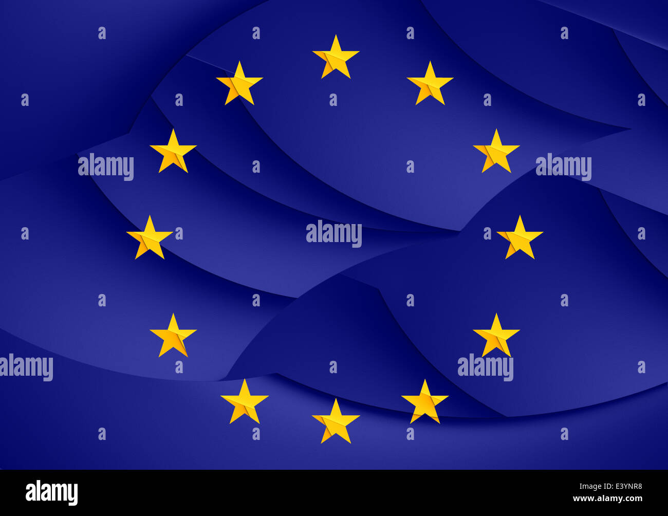 Flag of European Union. Close Up Stock Photo - Alamy