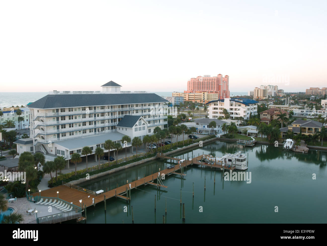 early morning of clearwater at tampa florida USA Stock Photo