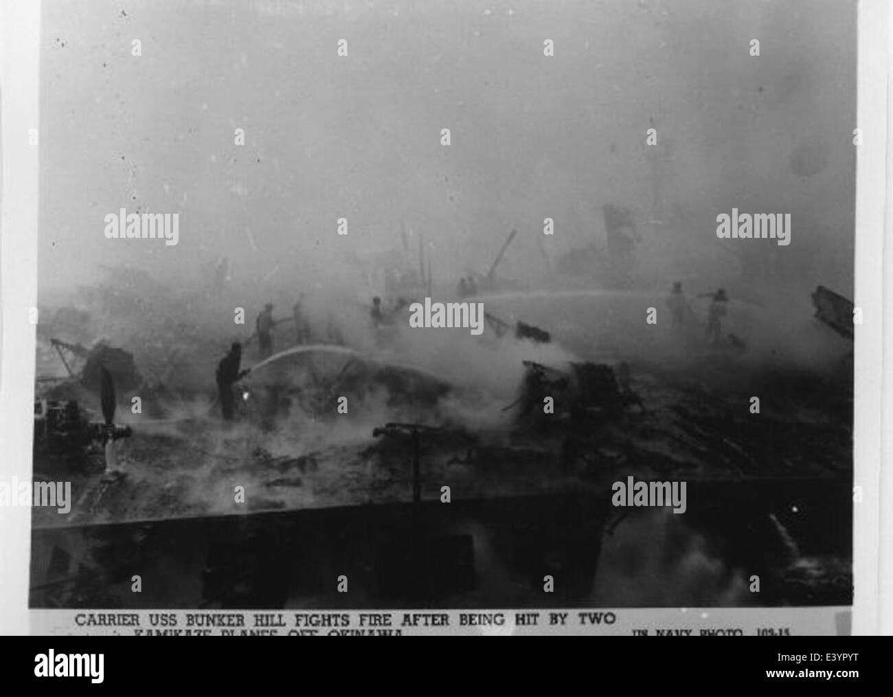 Bunker Hill CV17 Stock Photo Alamy