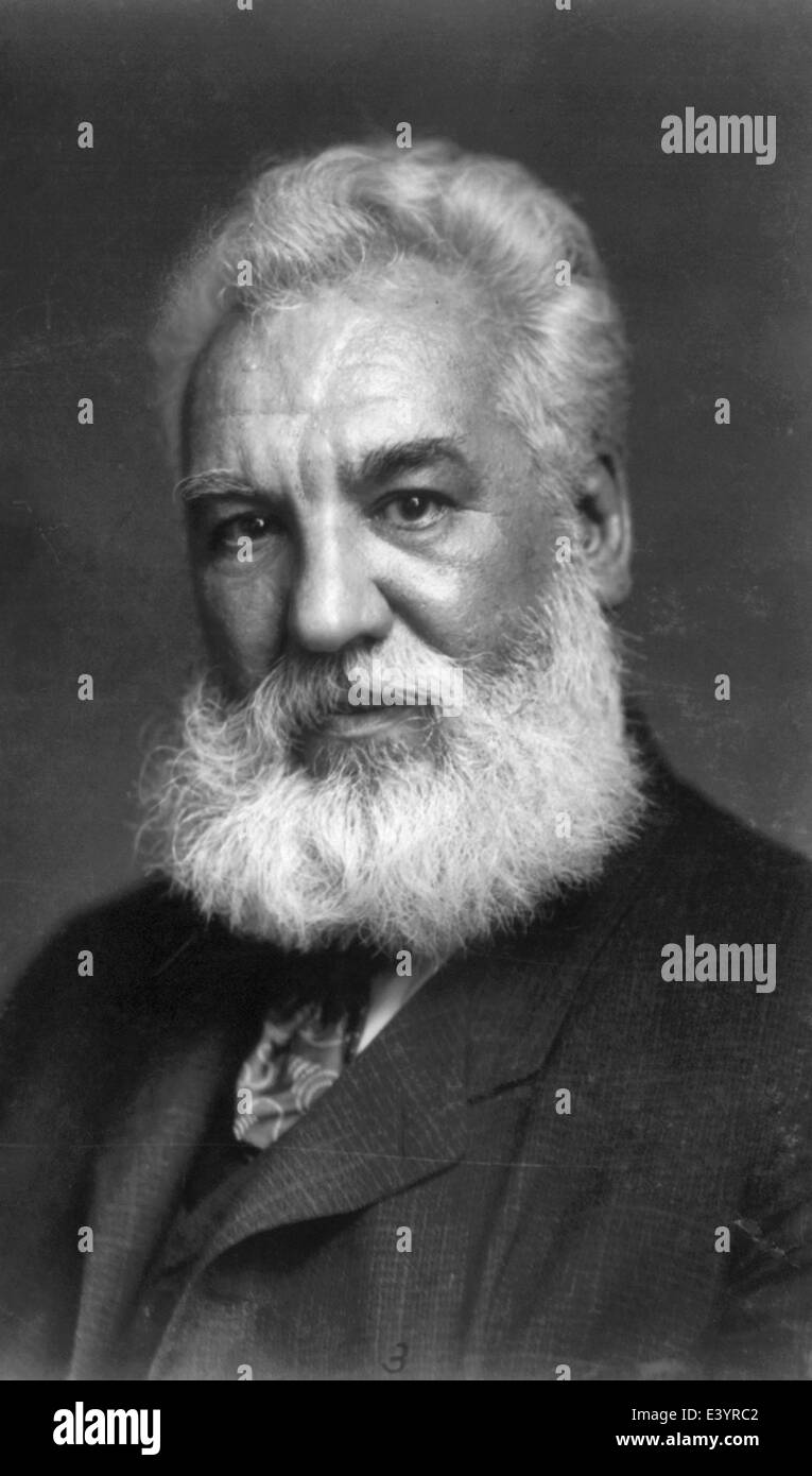 Bild des ersten telefons von alexander graham bell