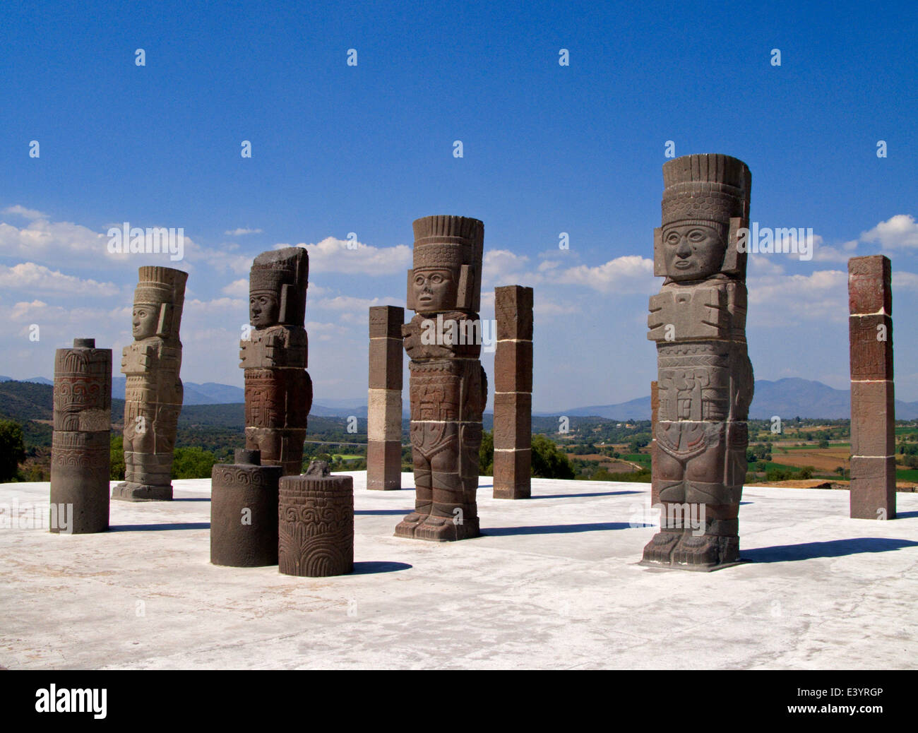 Palacio de Quetzalcóatl, Zona arqueológica de Tula, Hidalgo, Mexico Stock Photo