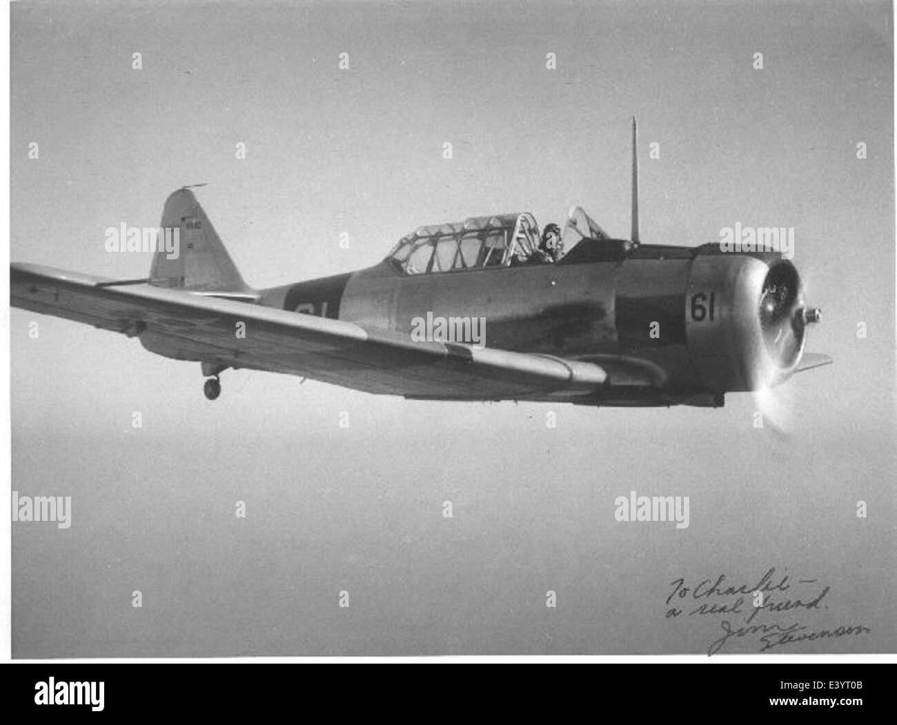 ENS STEVENSON, SNJ-3 1/11/1942 Stock Photo