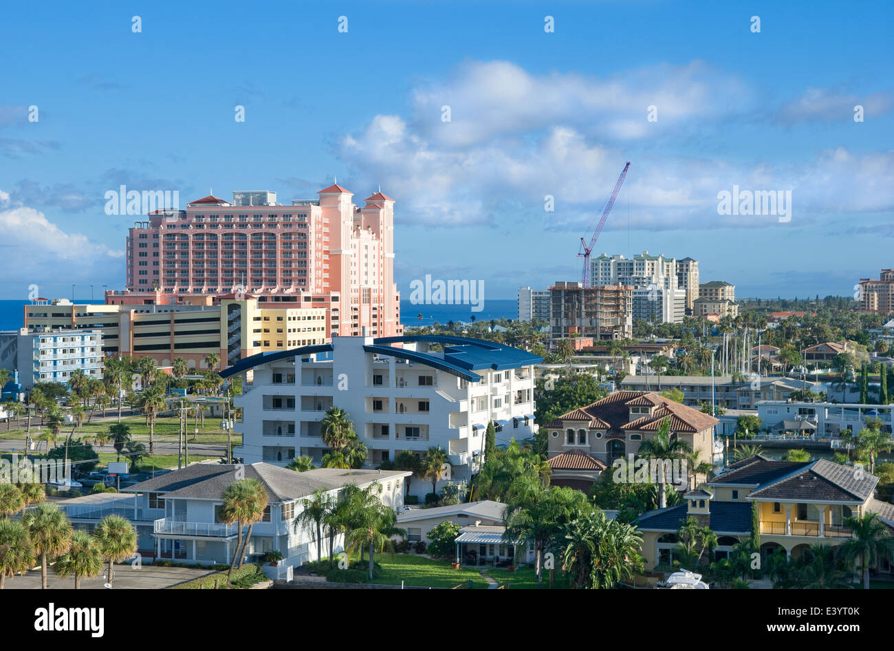 good view of a sunshine afternoon at Clearwater Stock Photo