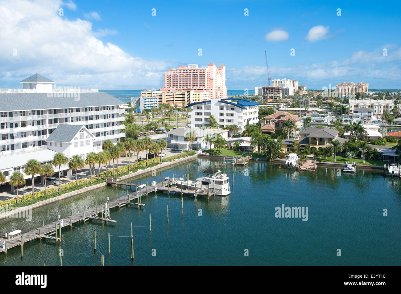 good view of a sunshine afternoon at Clearwater Stock Photo