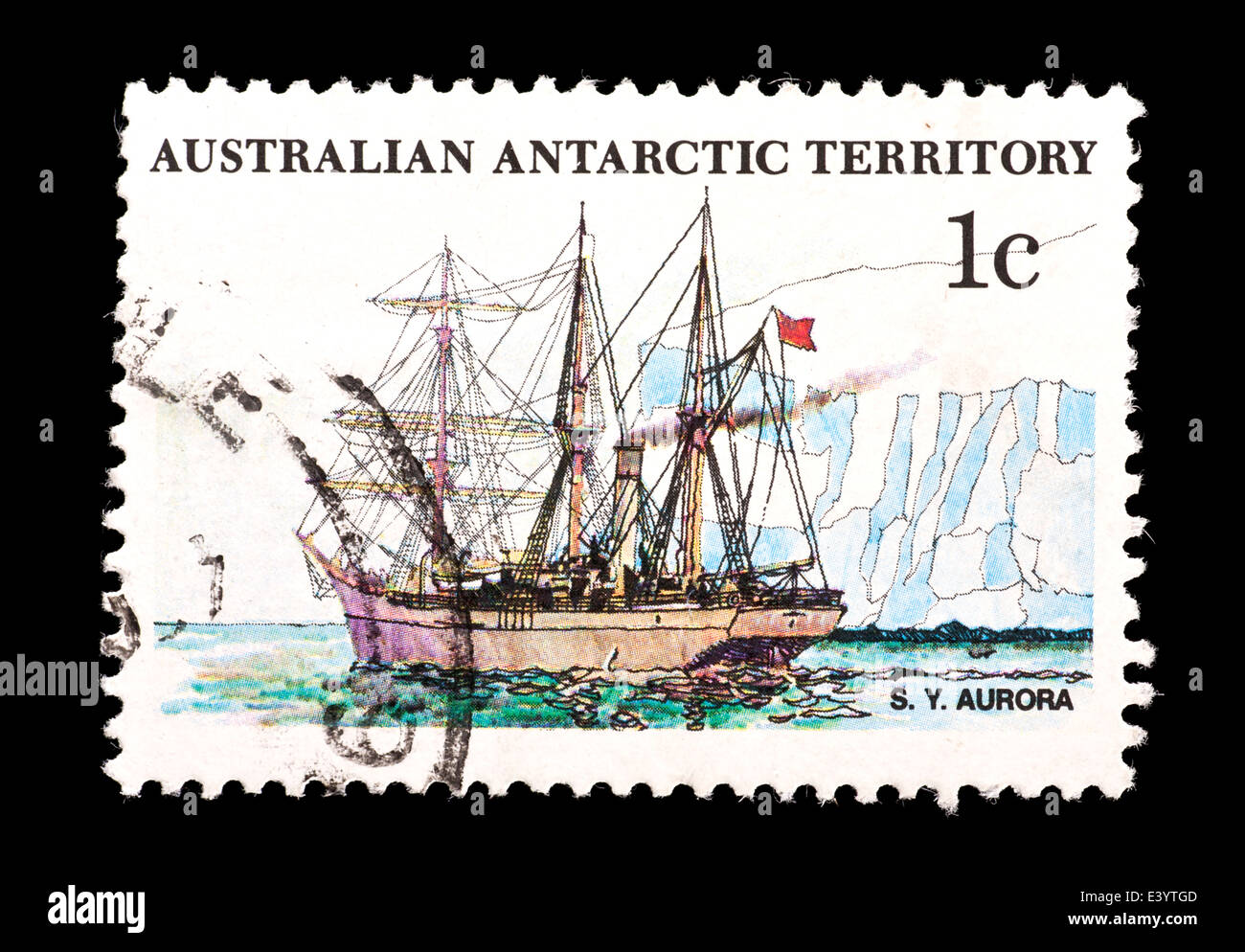Postage stamp from the Australian Antarctic Territory depicting the ...