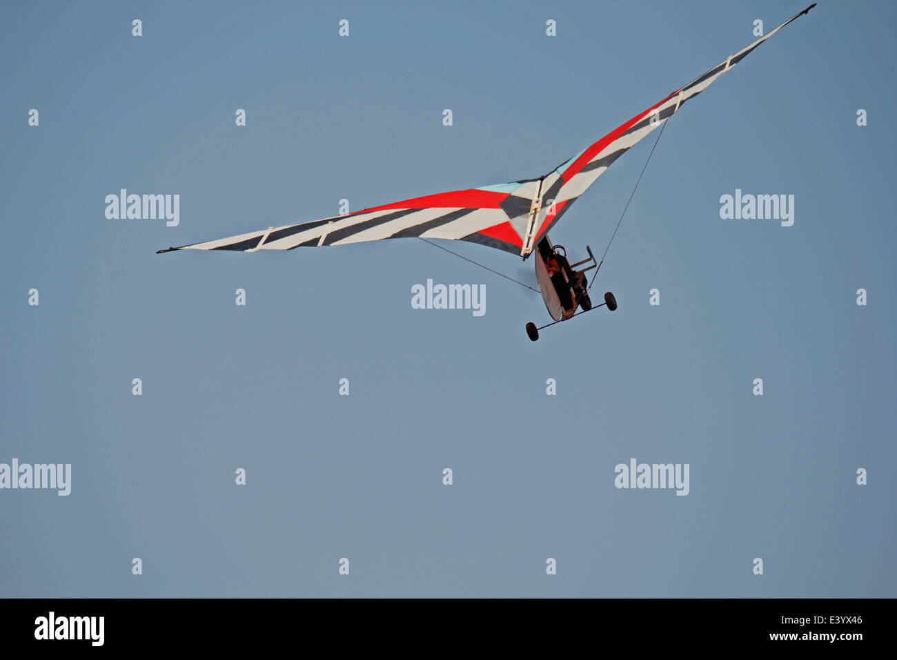 RC model airplane take off Stock Photo