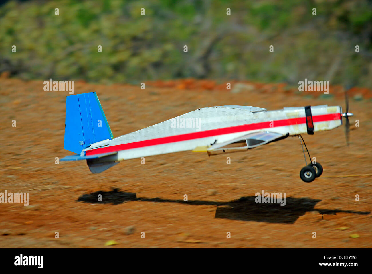 RC model airplane take off Stock Photo Alamy