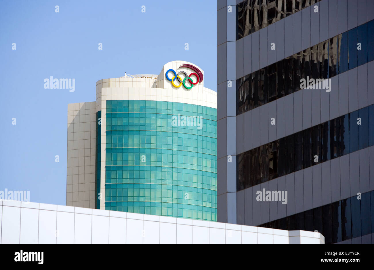 Qatar, Doha, modern architectures of the business area Stock Photo