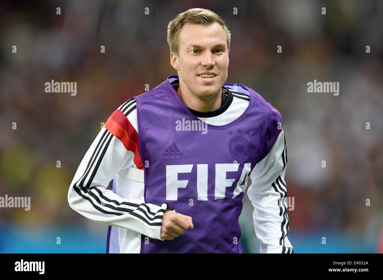 Porto Alegre, Brazil. 30th June, 2014. Kevin Grosskreutz of Germany warms up during the FIFA World Cup 2014 round of 16 soccer match between Germany and Algeria at the Estadio Beira-Rio in Porto Alegre, Brazil, 30 June 2014. Photo: Andreas Gebert/dpa/Alamy Live News Stock Photo