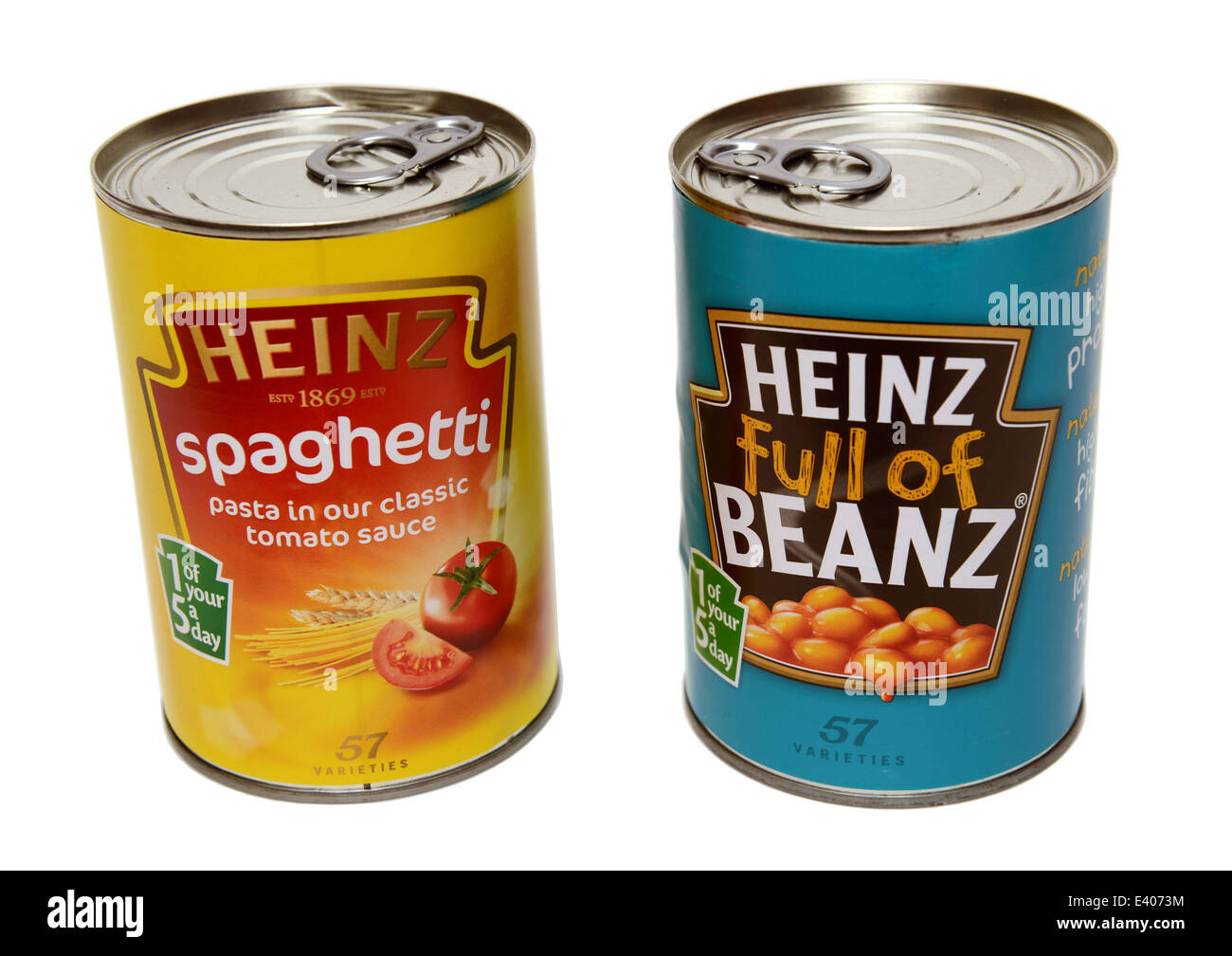 Heinz Beanz and Spaghetti Stock Photo