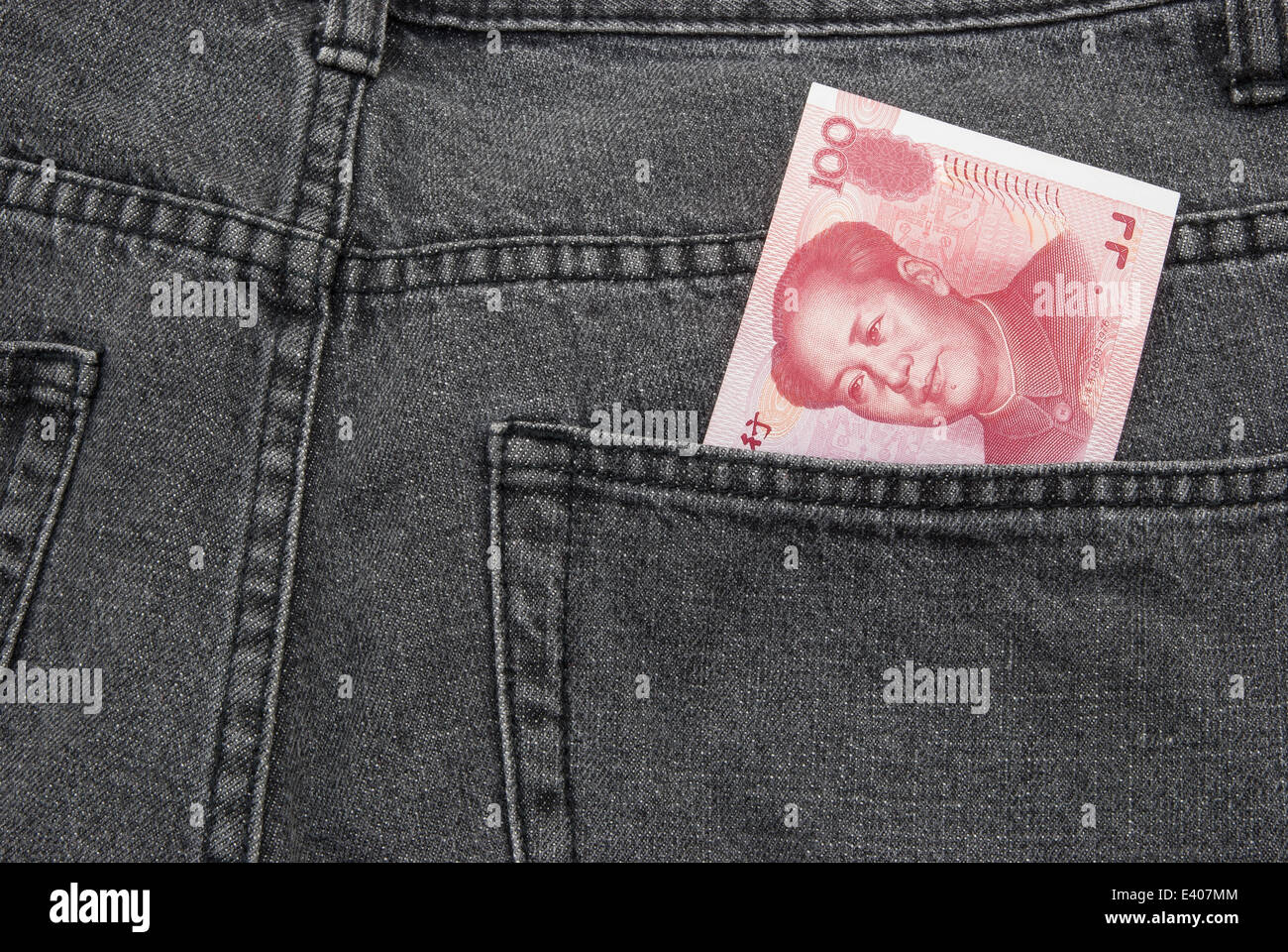 RMB pocket money Stock Photo