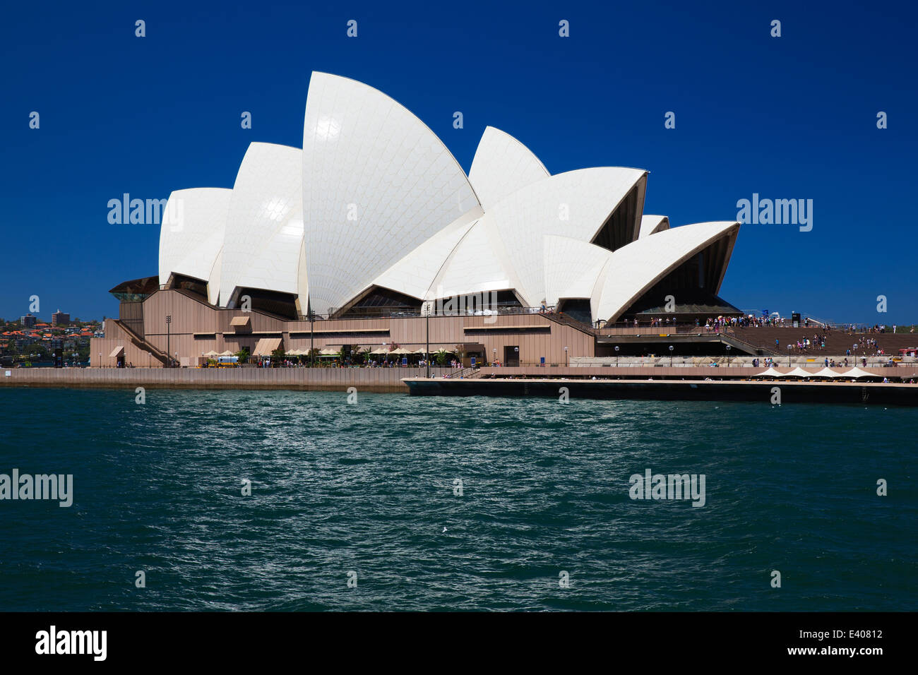 The Sydney Opera House seen ffron the Manly ferry Stock Photo