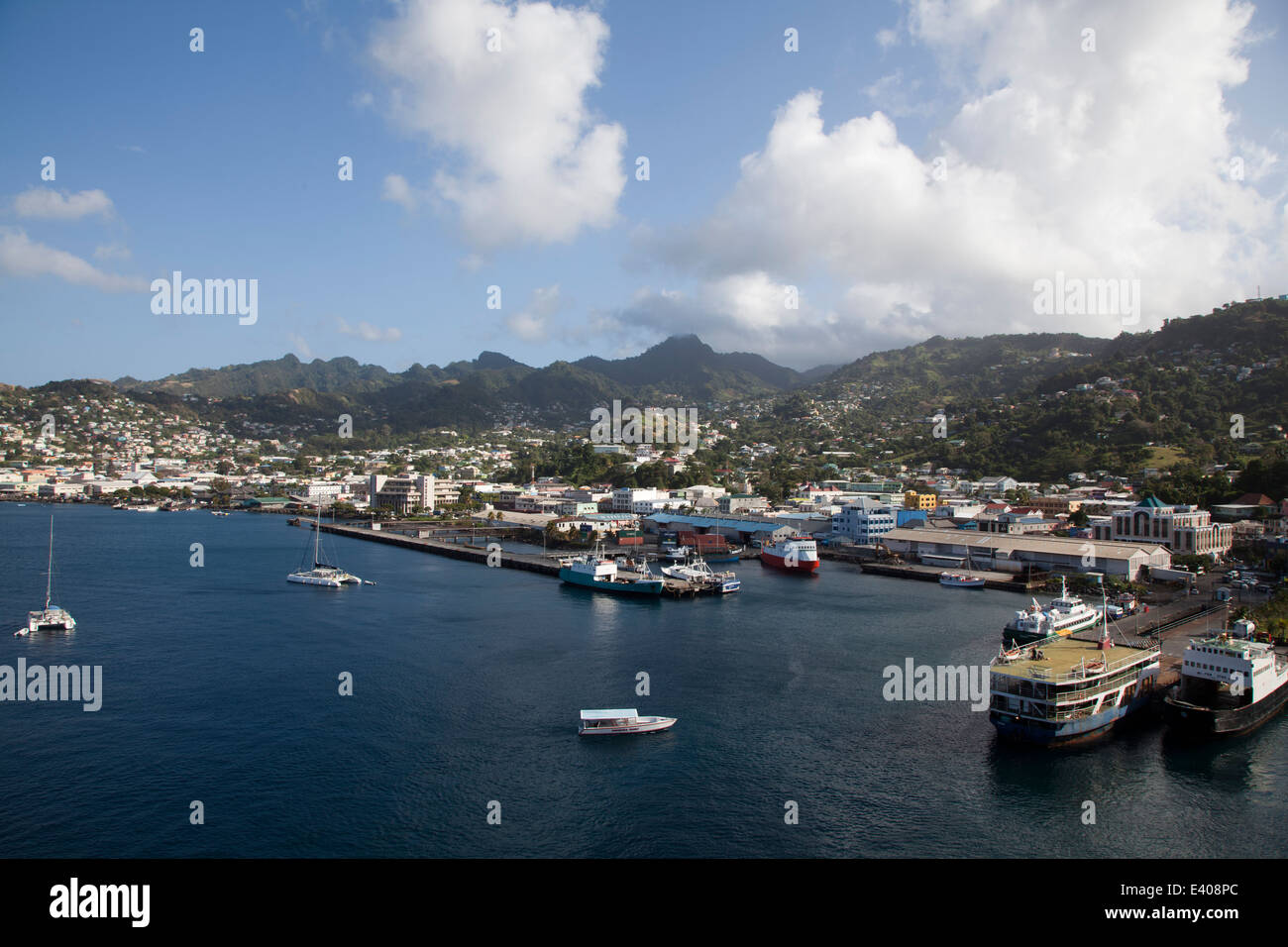 Kingstown Capital of Saint Vincent and the Grenadines Stock Photo