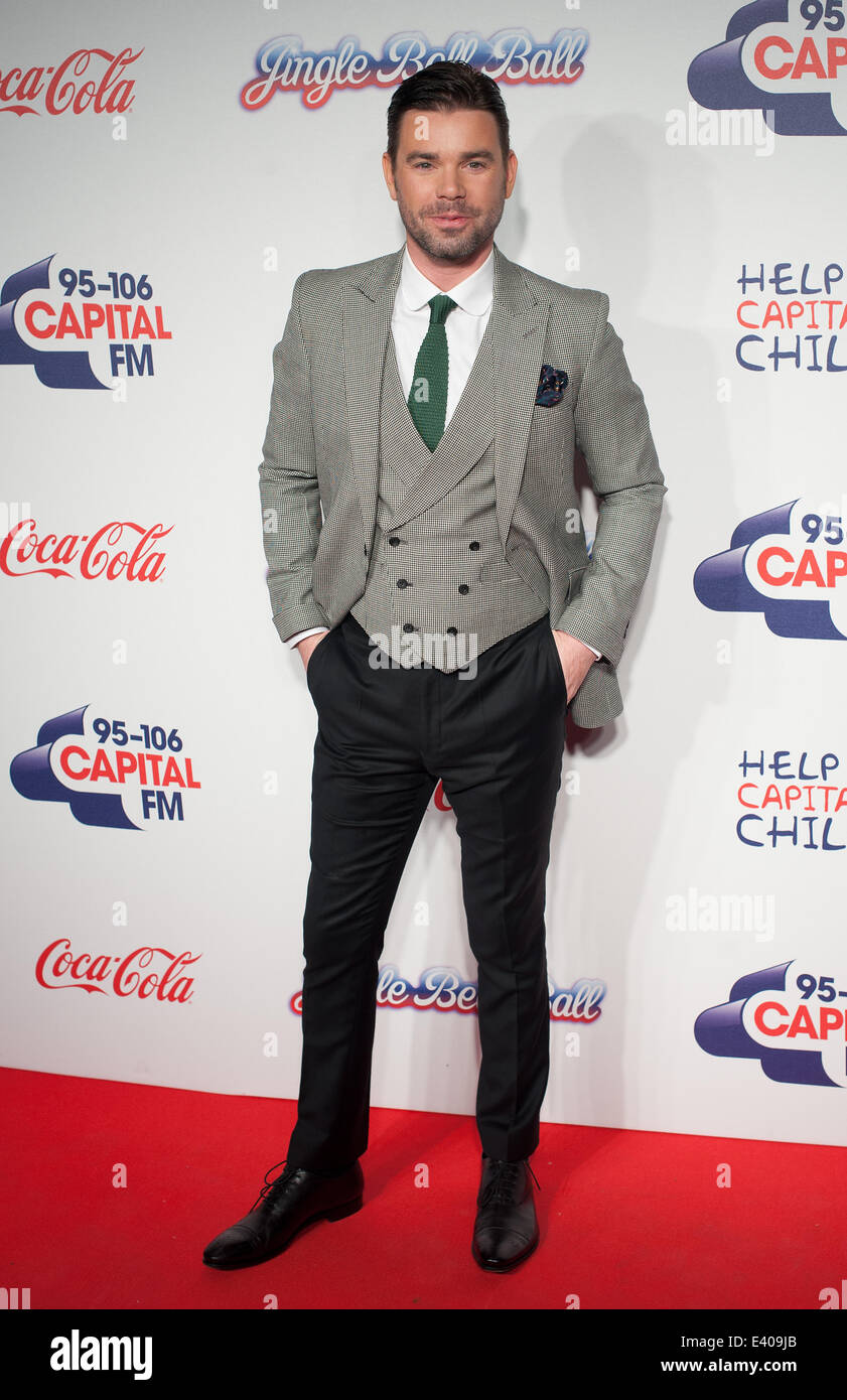 Capital FM Jingle Bell Ball 2013 held at the O2 arena - Day 2 - Arrivals  Featuring: Dave Berry Where: London, United Kingdom When: 08 Dec 2013 Stock Photo