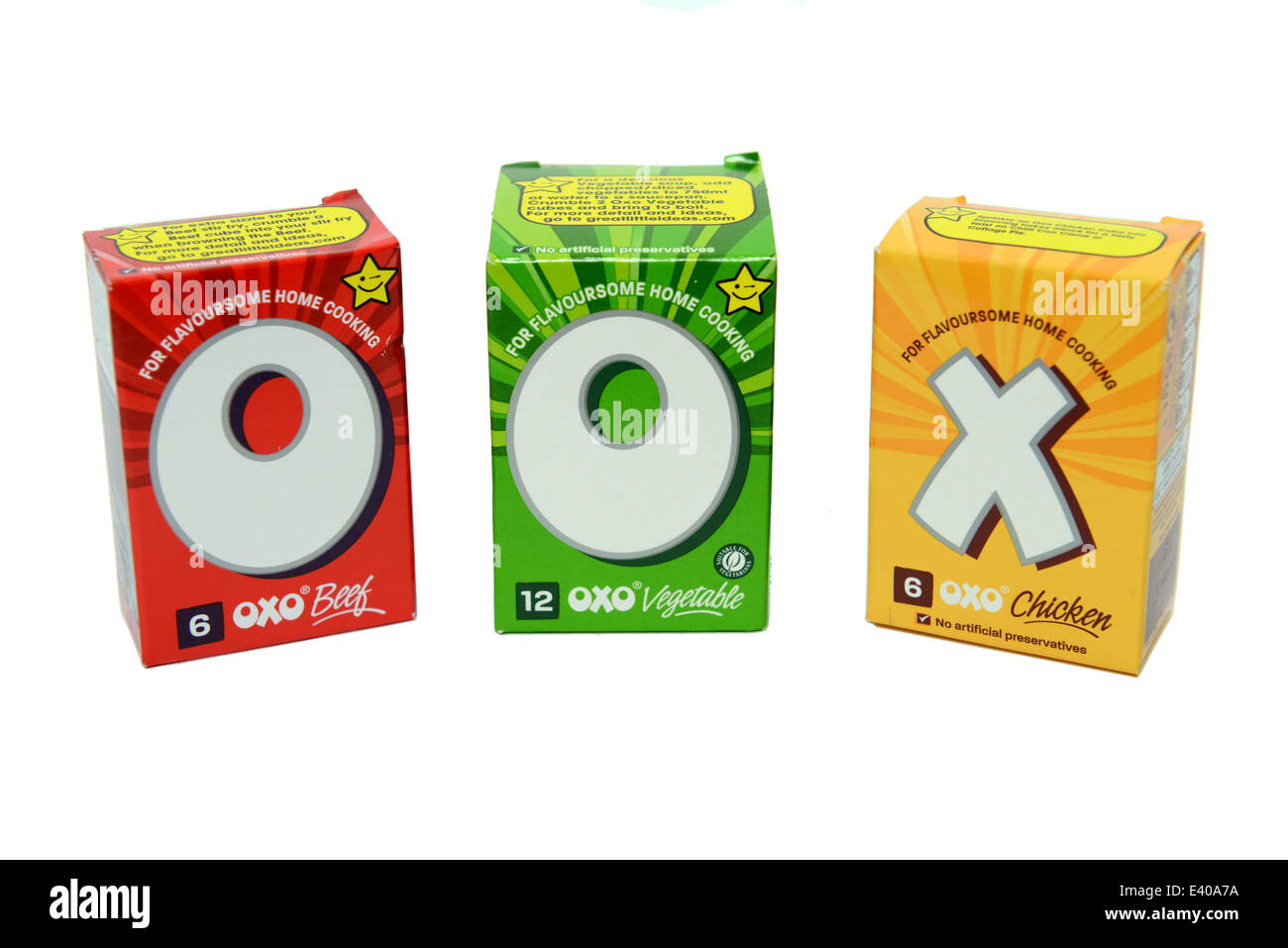 Oxo Cube Packet Stock Photo