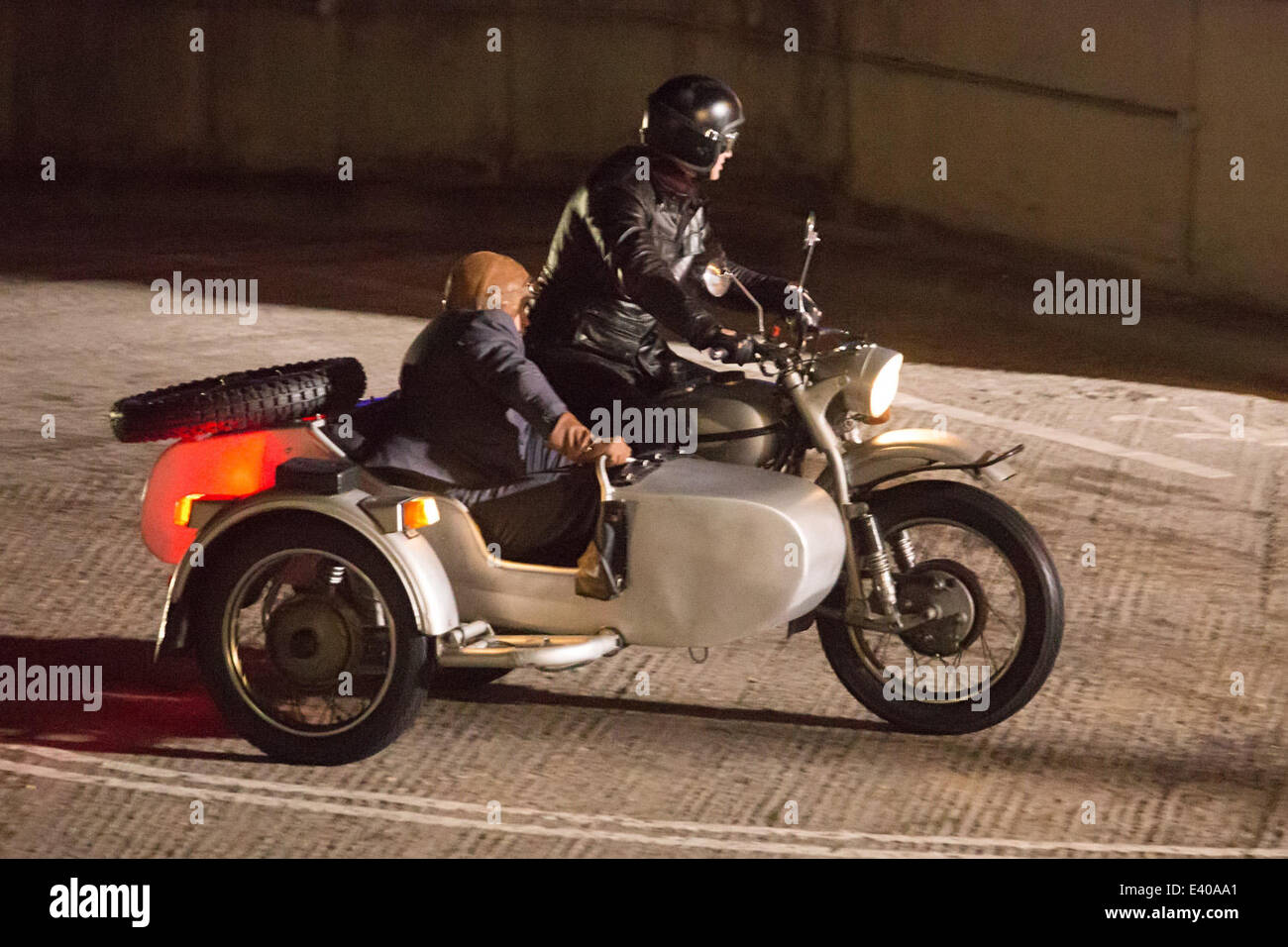 Filming takes place on the set of Johnny Depp's new movie Mortdecai