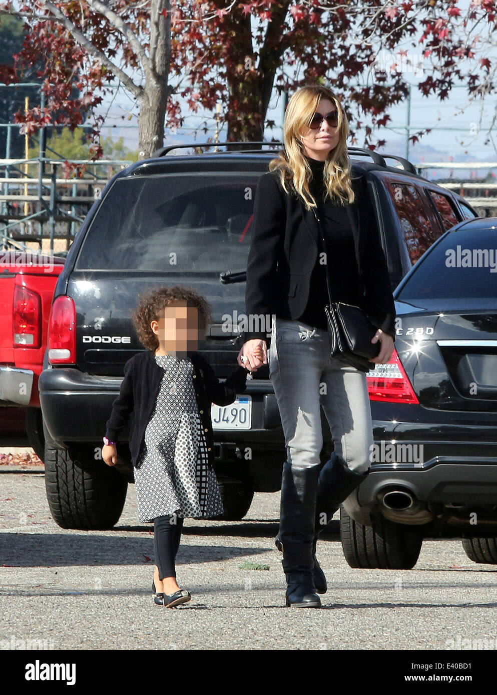 Ellen Pompeo and husband Chris Ivery take daughter Stella shopping for
