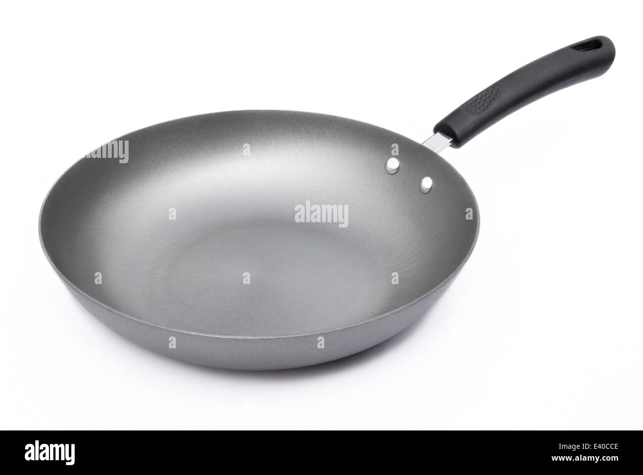 side view of a saucepan on white Stock Photo