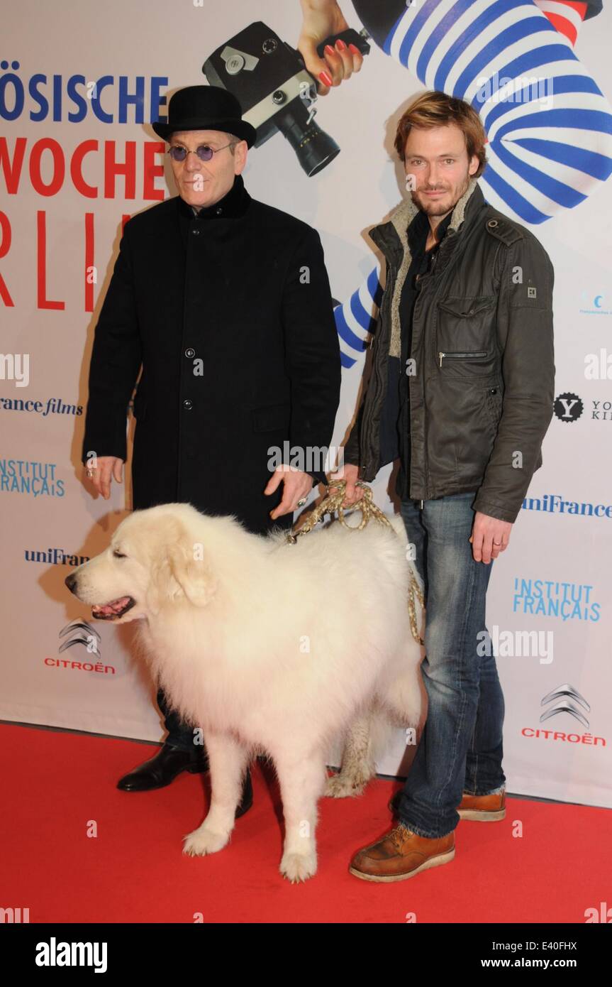 Premiere of Belle & Sebastian as a part of the Französischen Filmwoche at Cinema Paris  Featuring: Tchéky Karyo,Andreas Pietschmann,Belle Where: Berlin, Germany When: 09 Dec 2013 Stock Photo