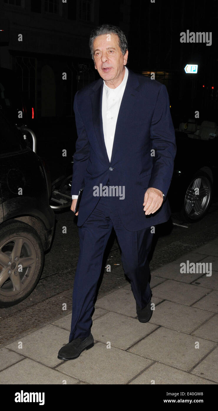 Celebrities at 34 Restaurant Featuring: Charles Saatchi Where: London