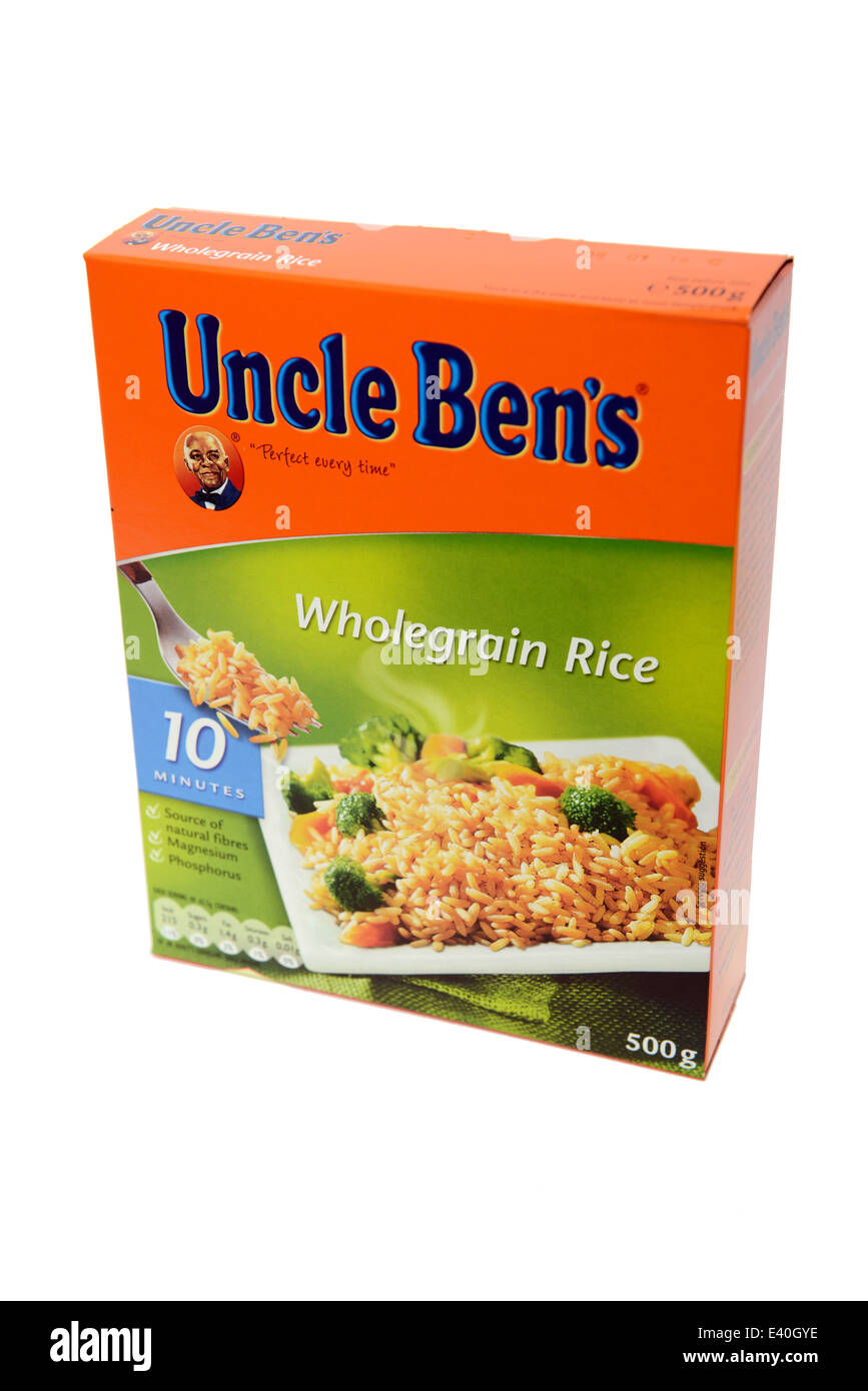 Uncle Ben's Wholegrain Rice Stock Photo