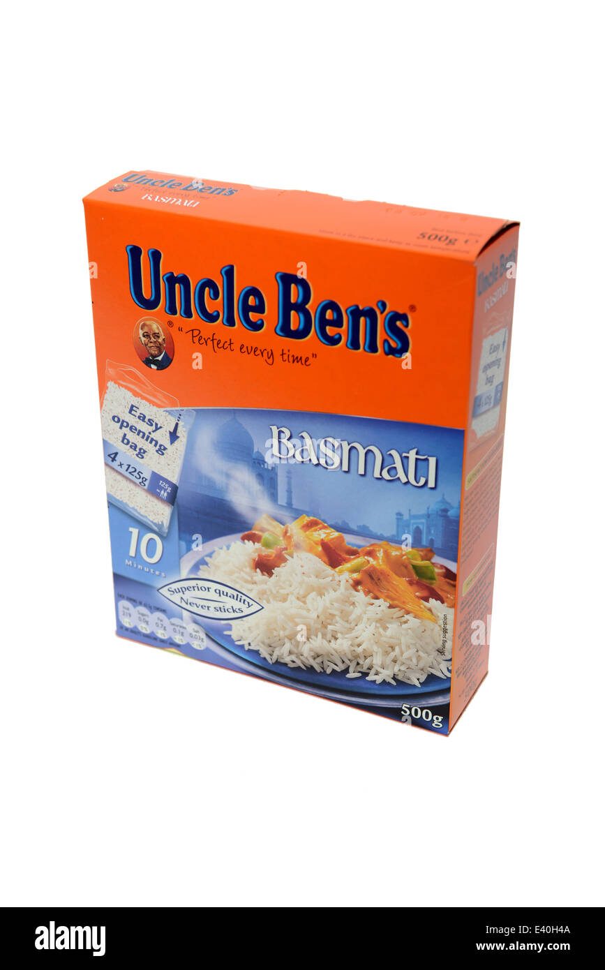Uncle Ben's Basmati Rice Stock Photo