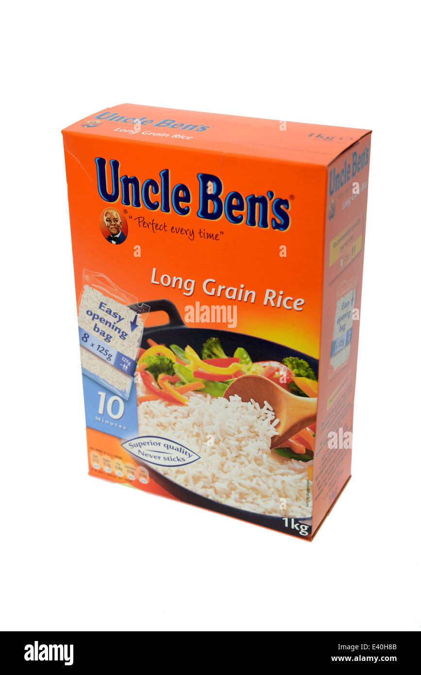 Uncle Ben's Long Grain Rice Stock Photo
