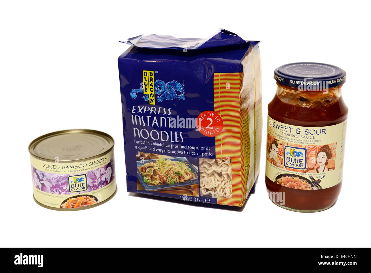 Blue Dragon Foods Stock Photo